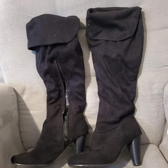 High suede boots - Picture 2 of 4